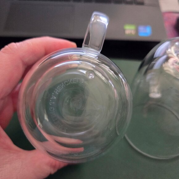 Zwilling J. A. Henckels Pair of Double Walled Clear Glass Espresso Mugs 3.5” - Picture 5 of 5